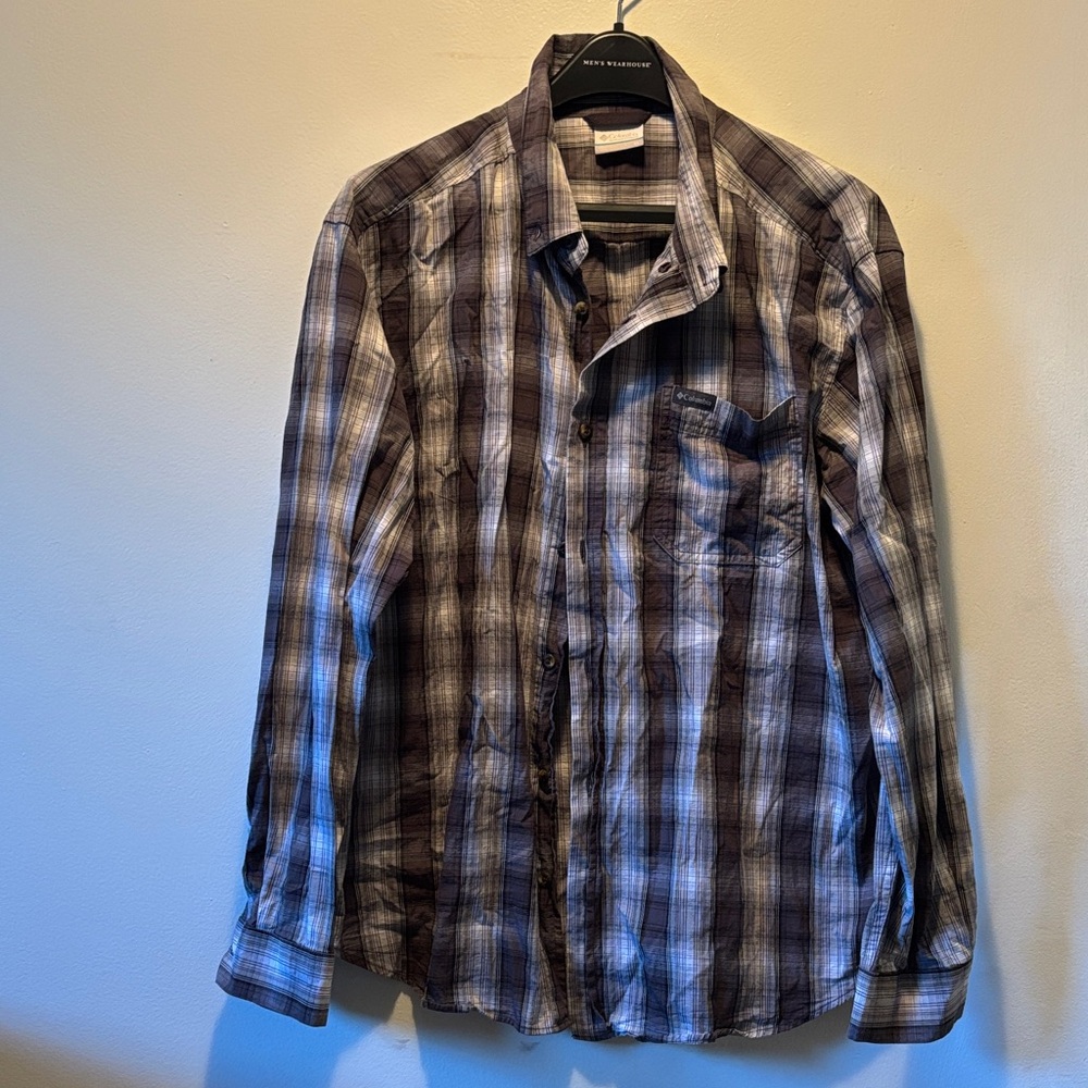 3/$5🌷Columbia Men's Casual Plaid Shirt